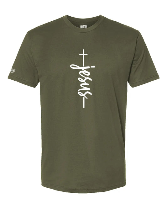 Jesus Cross T-Shirt | Minimalist Christian Shirt | Faith-Based Graphic Tee