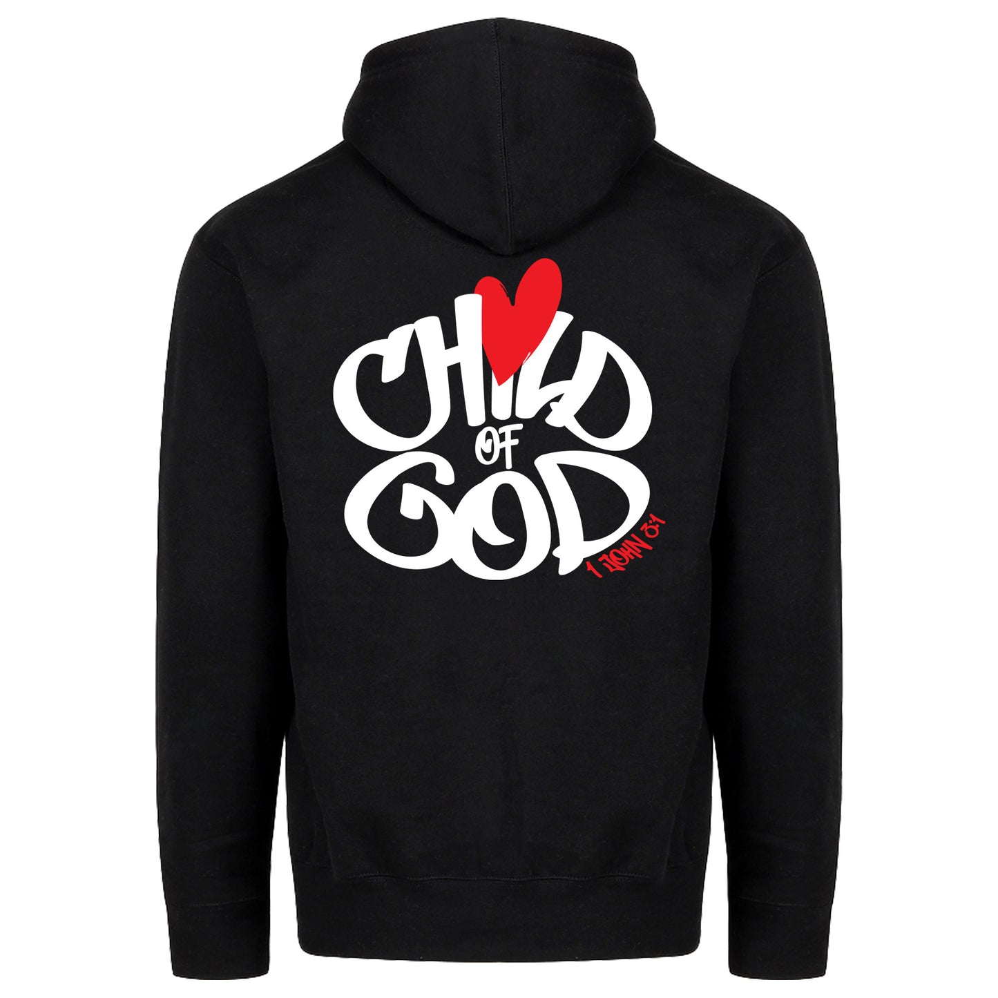 Child of God Graffiti Hoodie – Christian Streetwear | 9oz Fleece Faith Hoodie | 1 John 3:1 Bible Verse