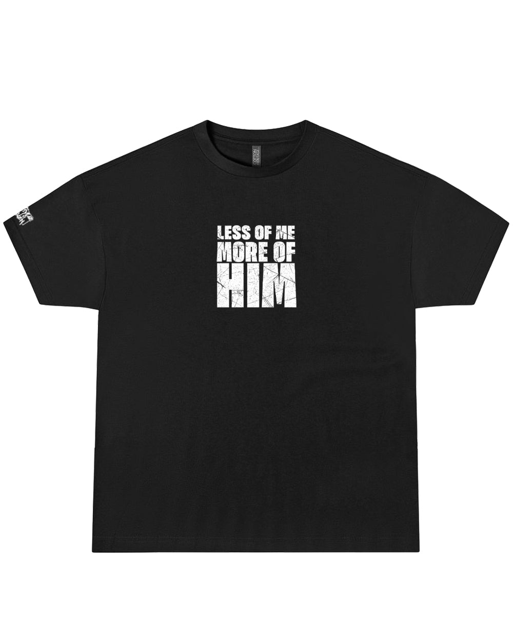 LESS OF ME, MORE OF HIM – John 3:30 Oversized Christian Streetwear Tee