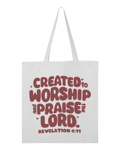Created to Worship & Praise the Lord – Tote Bag