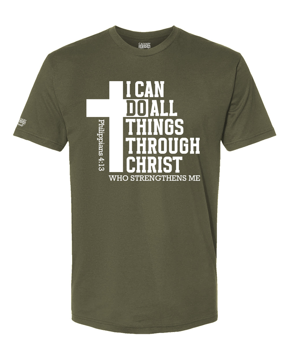 I Can Do All Things Through Christ T-Shirt | Philippians 4:13 Christian Shirt | Faith Cross Tee