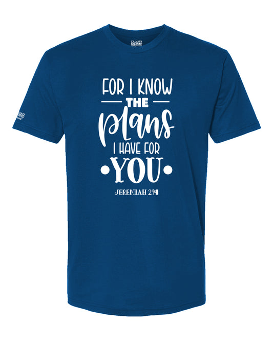 I Know the Plans Christian T-Shirt | Jeremiah 29:11 Faith-Based Shirt
