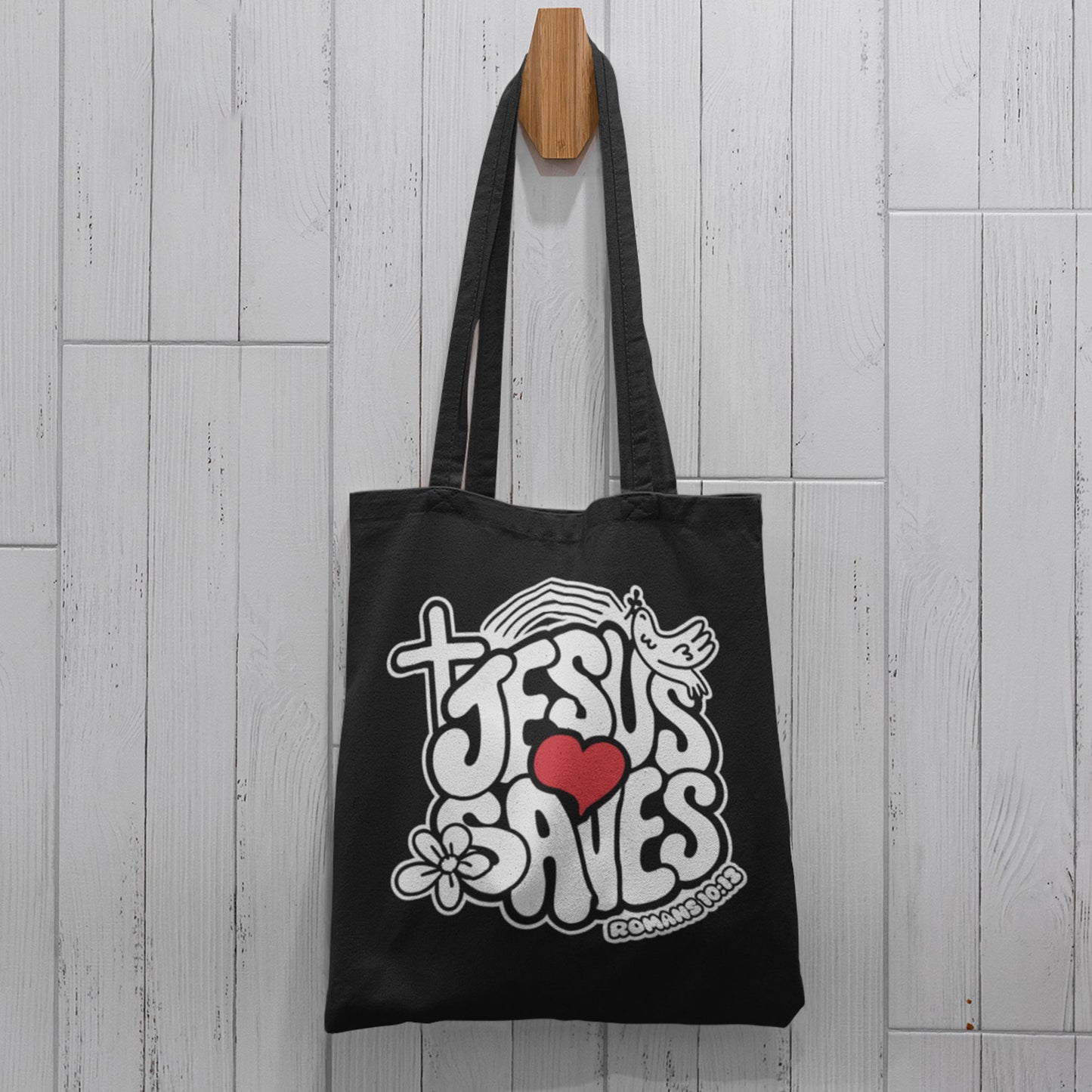 Jesus Saves Tote Bag – Everyday Faith Carry