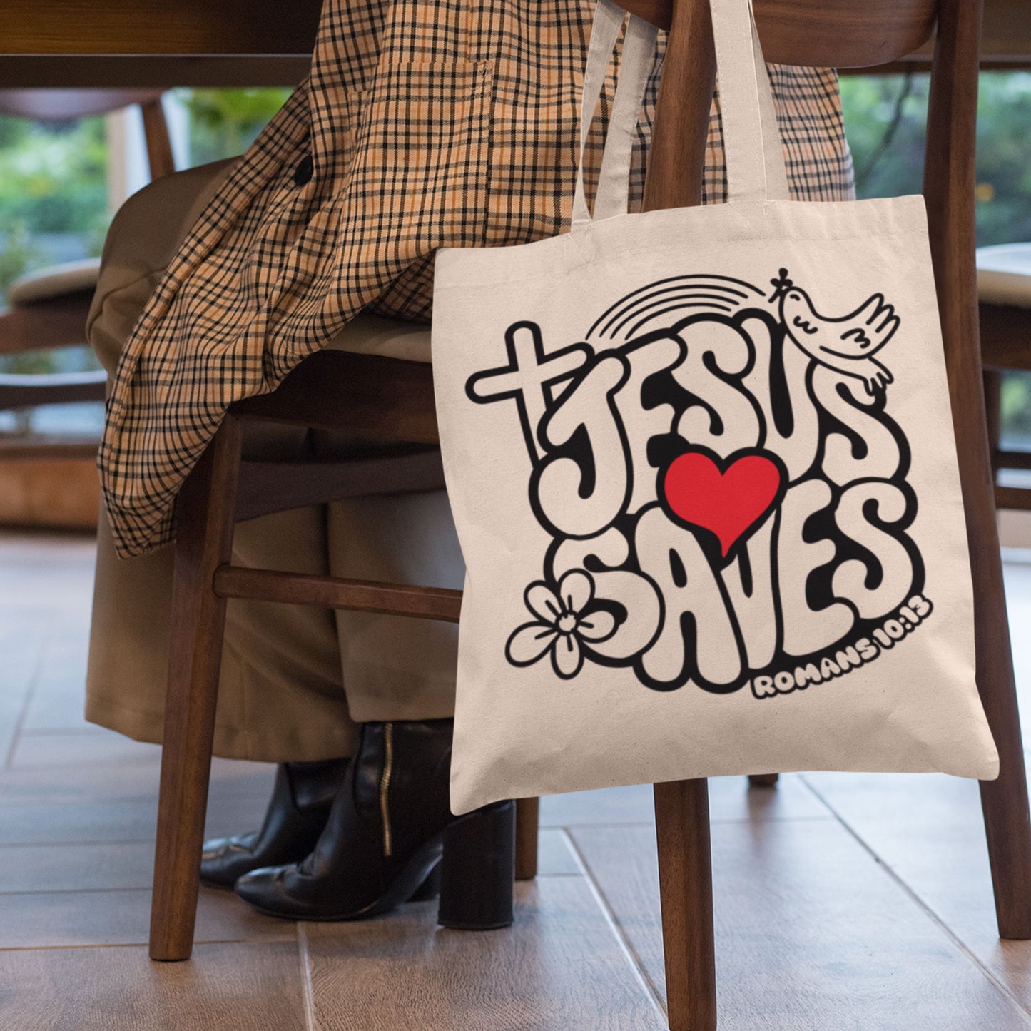 Jesus Saves Tote Bag – Everyday Faith Carry