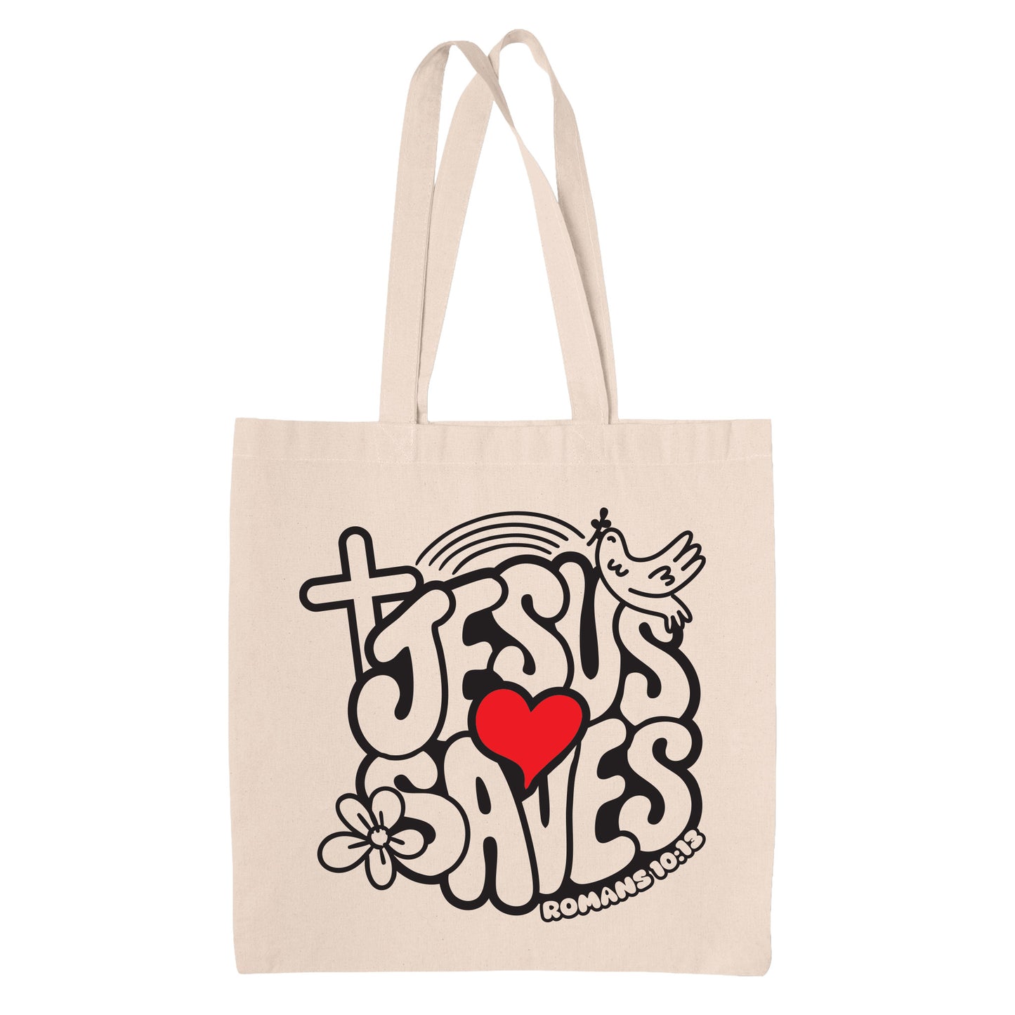 Jesus Saves Tote Bag – Everyday Faith Carry