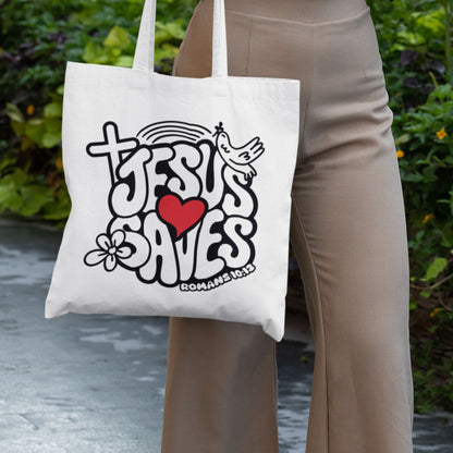 Jesus Saves Tote Bag – Everyday Faith Carry
