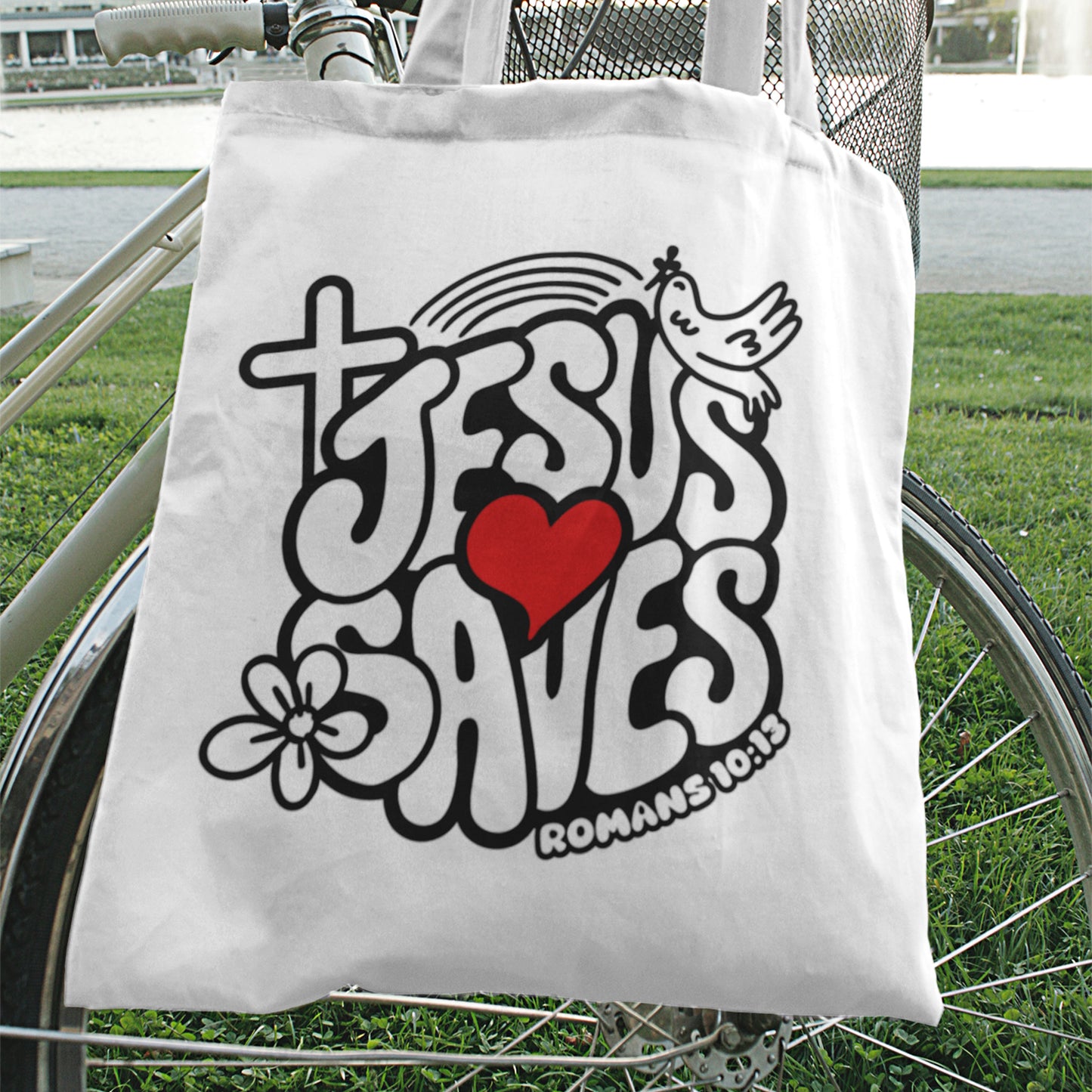 Jesus Saves Tote Bag – Everyday Faith Carry