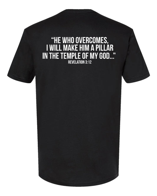 Kingdom Overcomers Christian Faith T-Shirt – Revelation 3:12