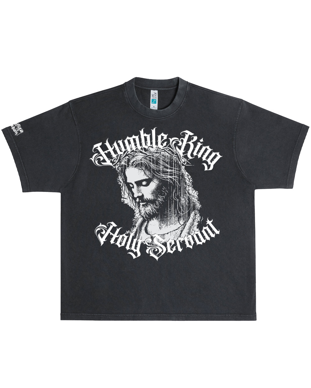 Humble King, Holy Servant – Oversized Christian Graphic Tee