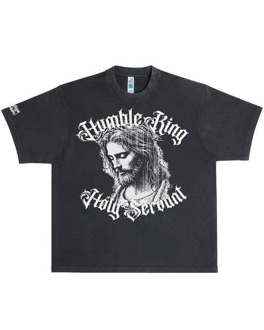 Humble King, Holy Servant – Oversized Christian Graphic Tee