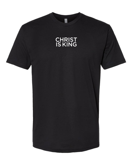 CHRIST IS KING Tee – Bold but Minimalist All-Caps Christian Faith Shirt for Believers