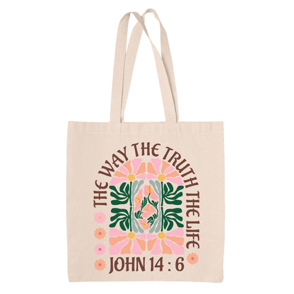 The Way, The Truth, The Life - John 14:6 Heavy Canvas Tote Bag