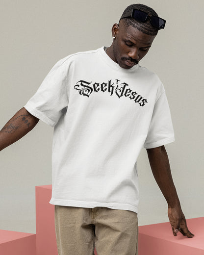 Seek Jesus Christian Faith-Based Heavyweight Shirt