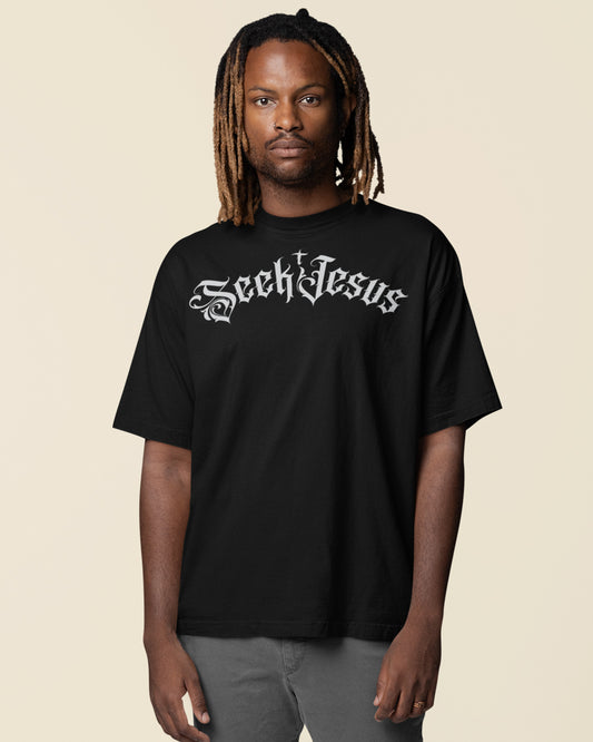 Seek Jesus Oversized Tee