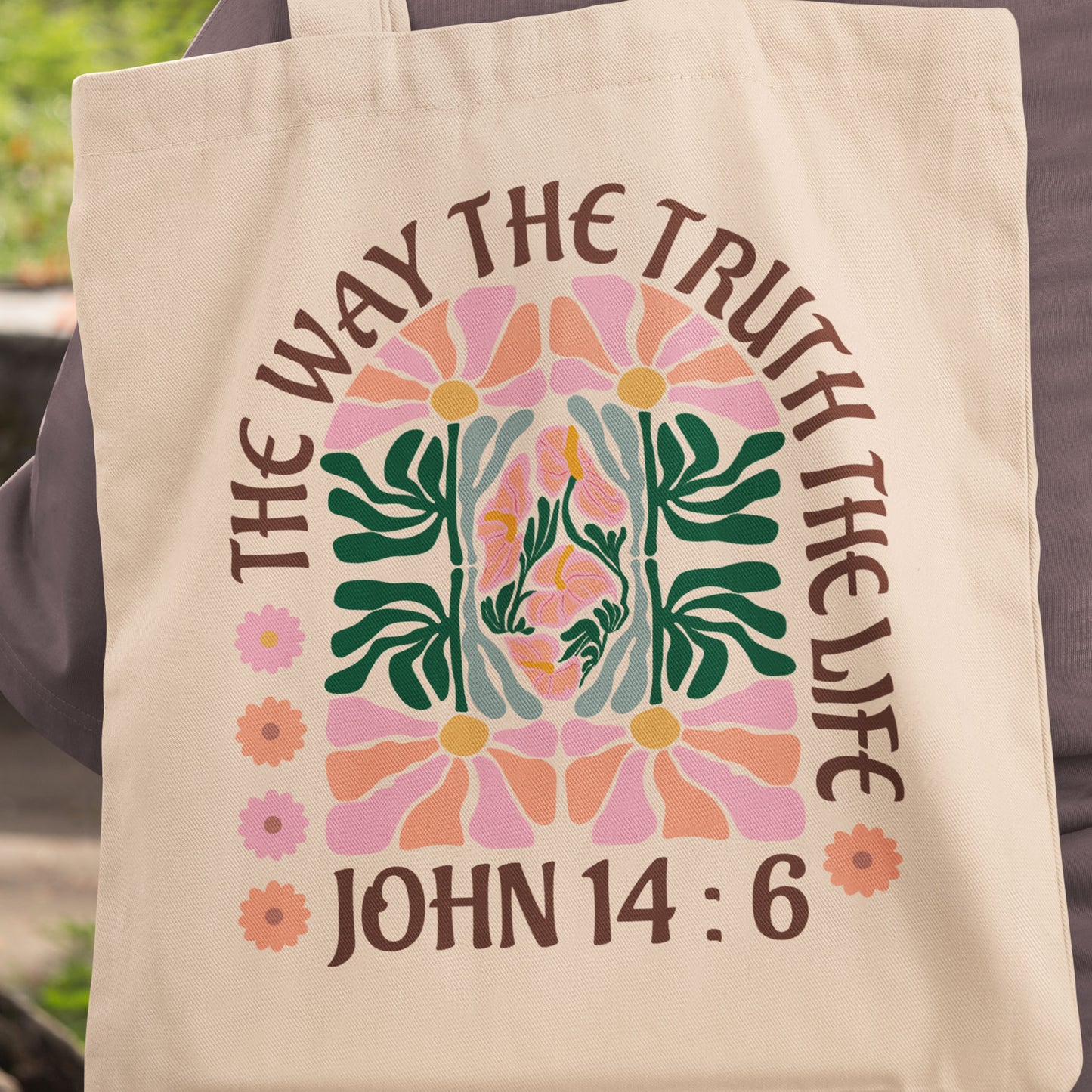 The Way, The Truth, The Life - John 14:6 Heavy Canvas Tote Bag