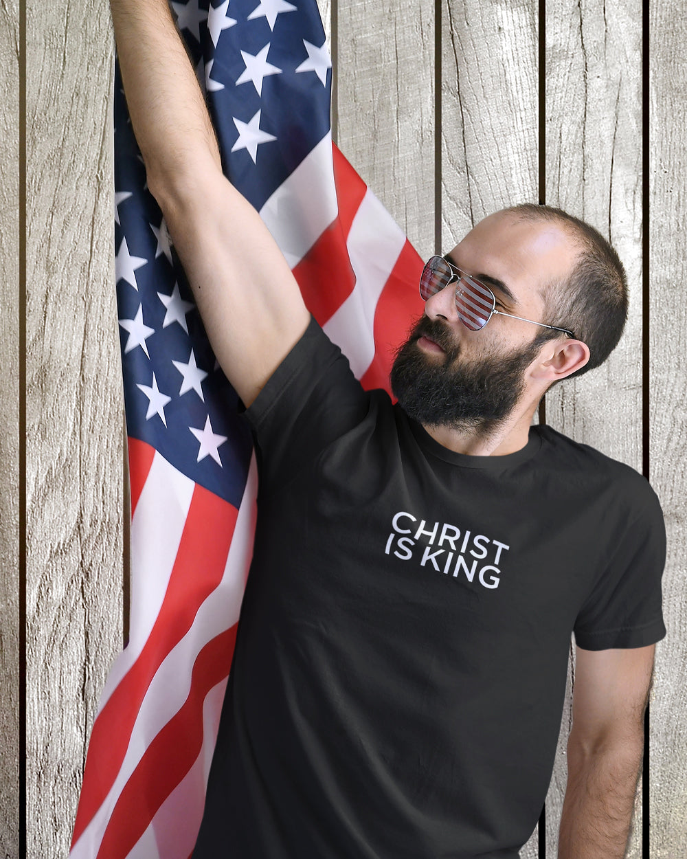 CHRIST IS KING Tee – Bold but Minimalist All-Caps Christian Faith Shirt for Believers