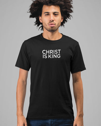 CHRIST IS KING Tee – Bold but Minimalist All-Caps Christian Faith Shirt for Believers