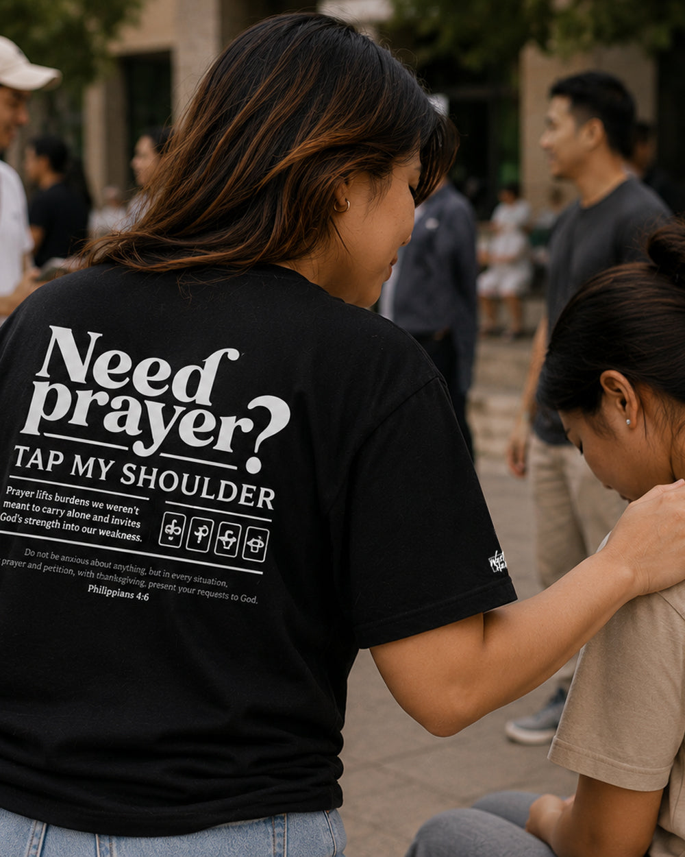 Need Prayer? Oversized Christian T-Shirt