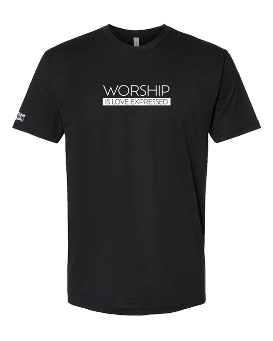 WORSHIP is Love Expressed – Christian Worship T-Shirt | Bold Faith Apparel